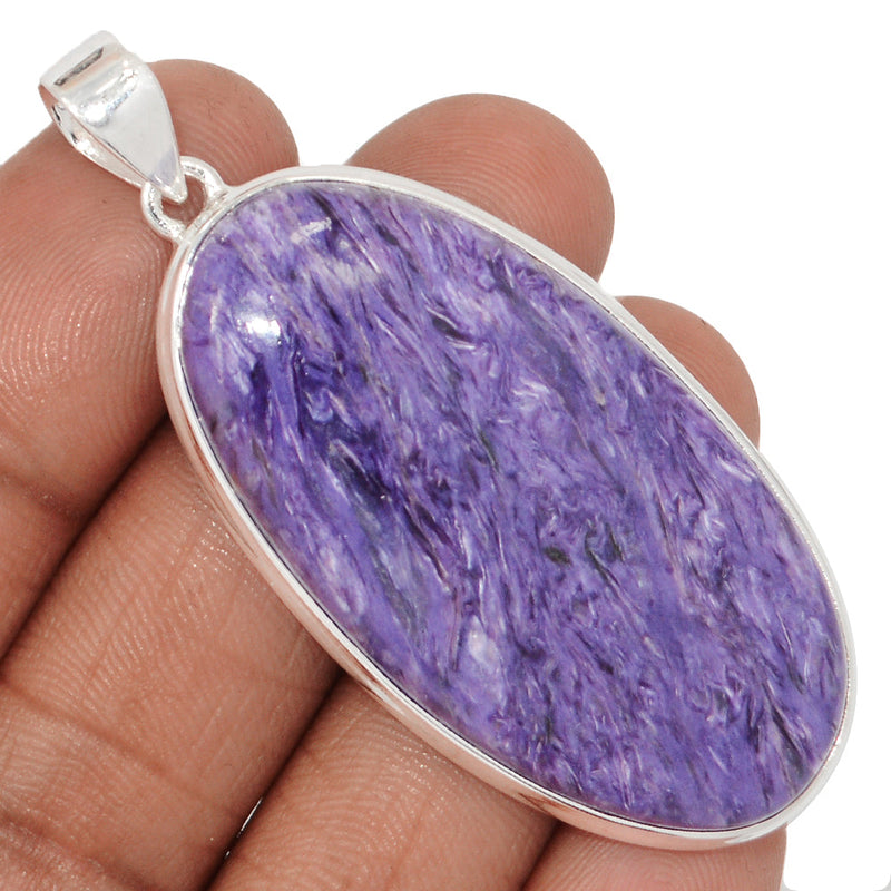 2.3" Extra Large - Charoite Pendants - CROP2272