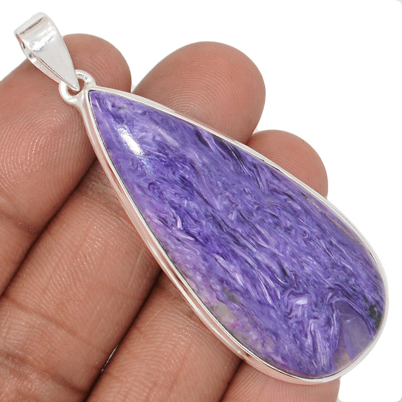 2.5" Extra Large - Charoite Pendants - CROP2273
