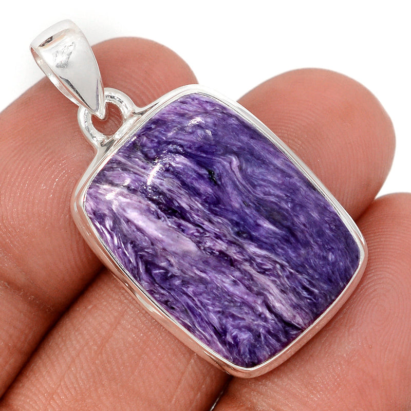 1.5" Charoite Pendants - CROP2275