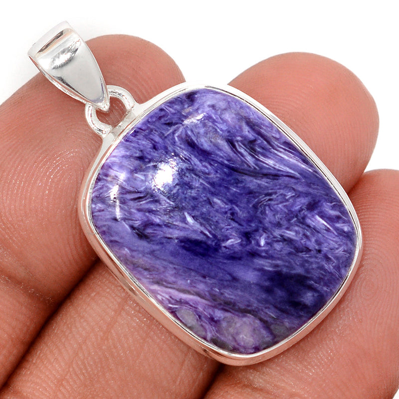 1.5" Charoite Pendants - CROP2277
