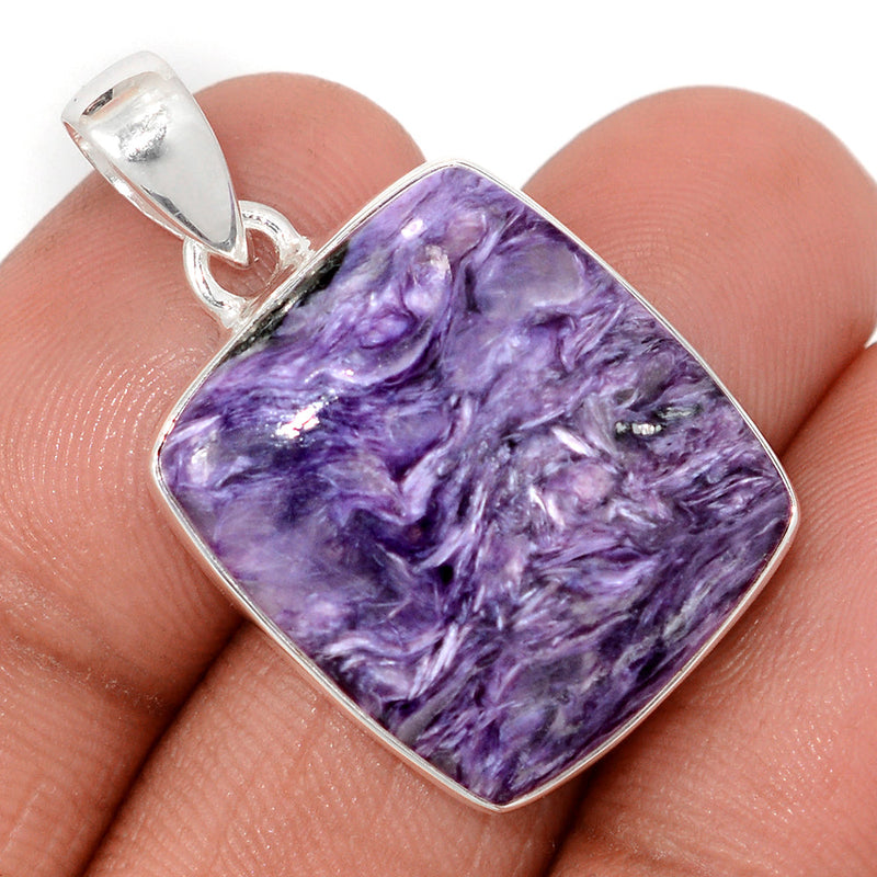 1.3" Charoite Pendants - CROP2278