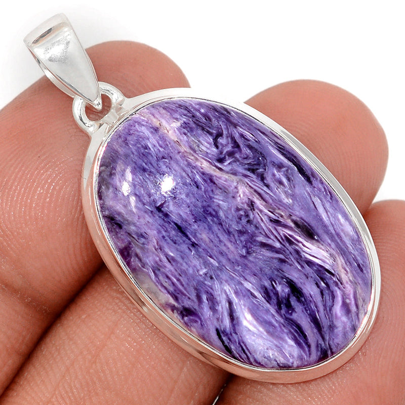 1.6" Charoite Pendants - CROP2287
