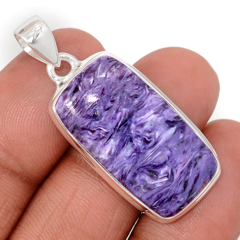 1.6" Charoite Pendants - CROP2294
