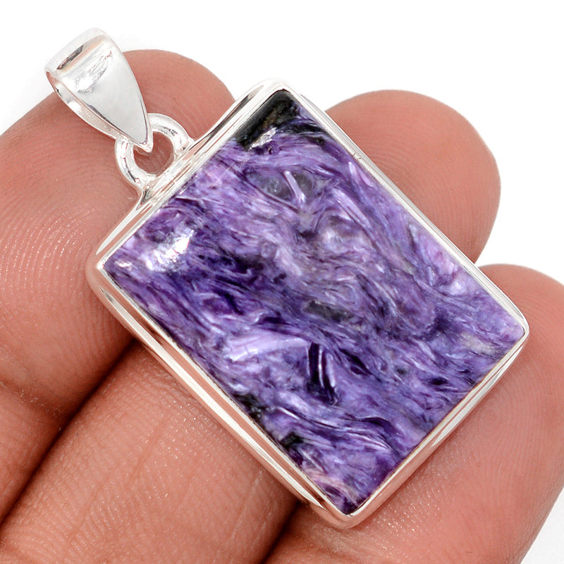1.5" Charoite Pendants - CROP2300