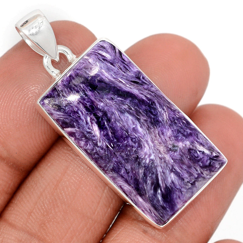 1.6" Charoite Pendants - CROP2301