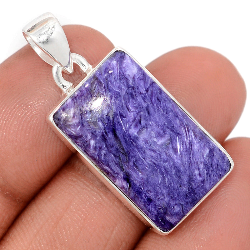 1.3" Charoite Pendants - CROP2306