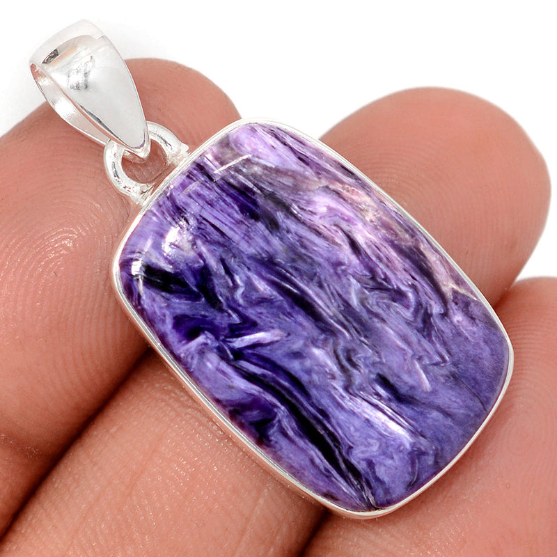 1.5" Charoite Pendants - CROP2308