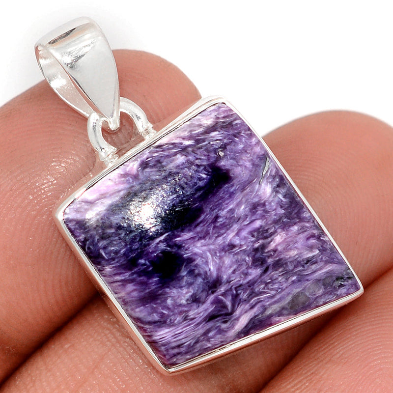 1.2" Charoite Pendants - CROP2312