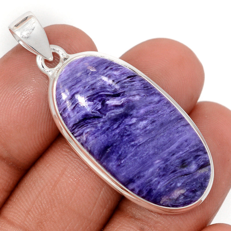 1.7" Charoite Pendants - CROP2316