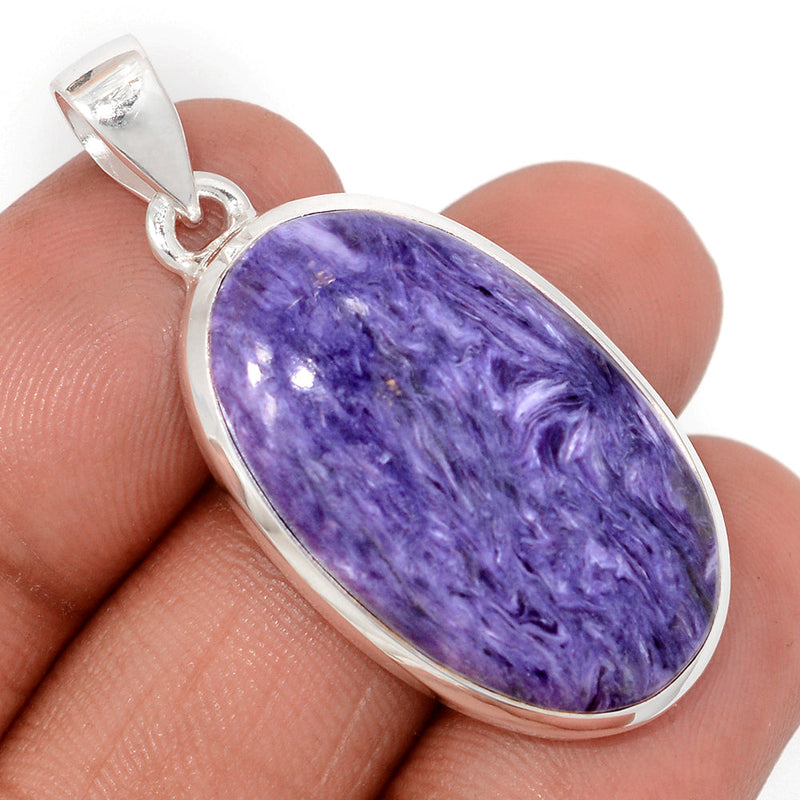 1.7" Charoite Pendants - CROP2318