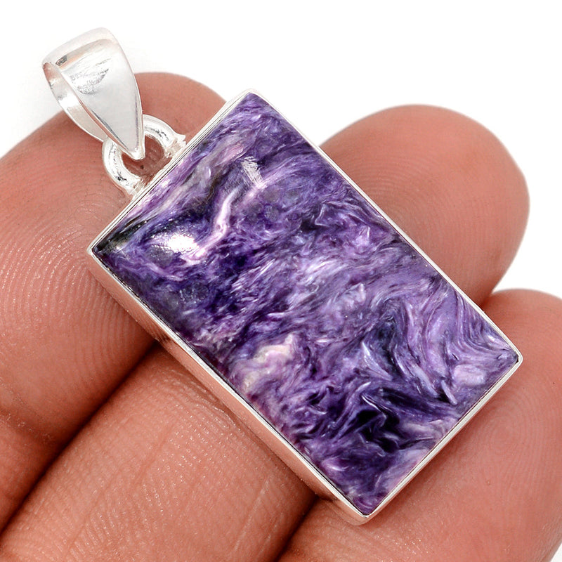 1.5" Charoite Pendants - CROP2320