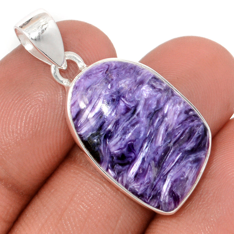 1.3" Charoite Pendants - CROP2331