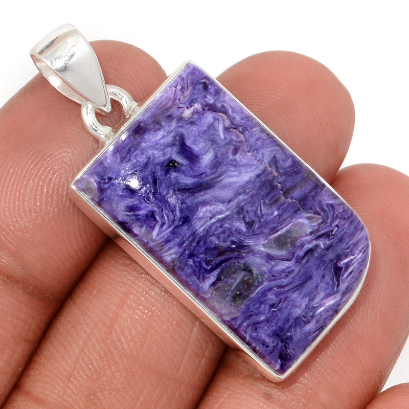 1.6" Charoite Pendants - CROP2340