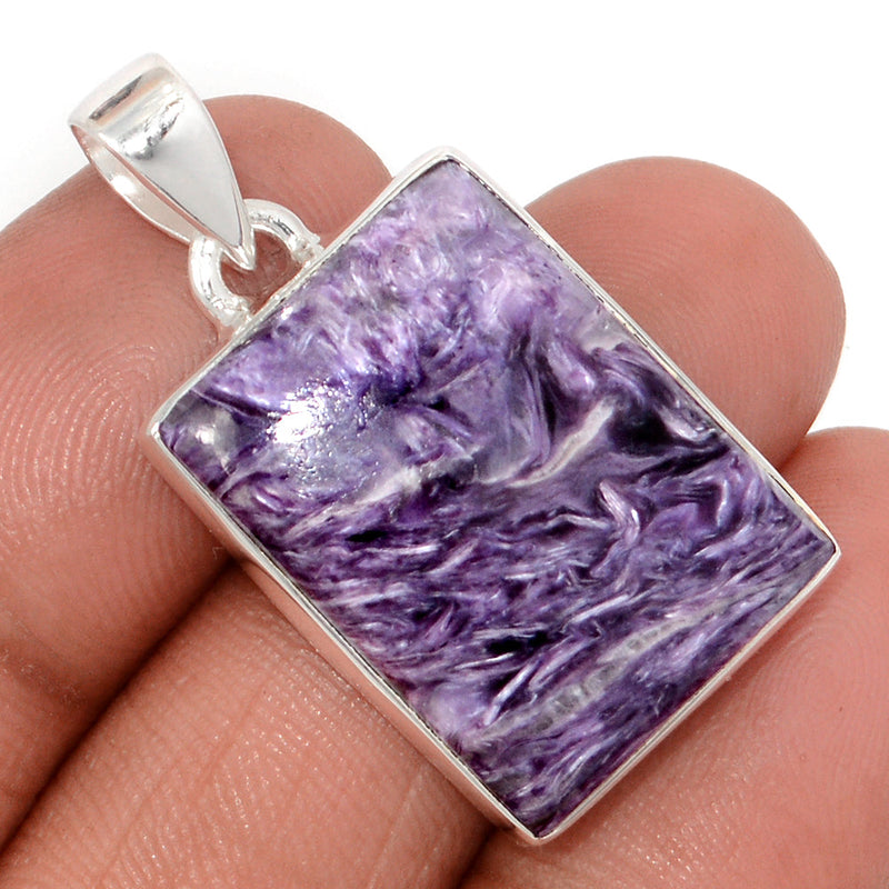 1.3" Charoite Pendants - CROP2341