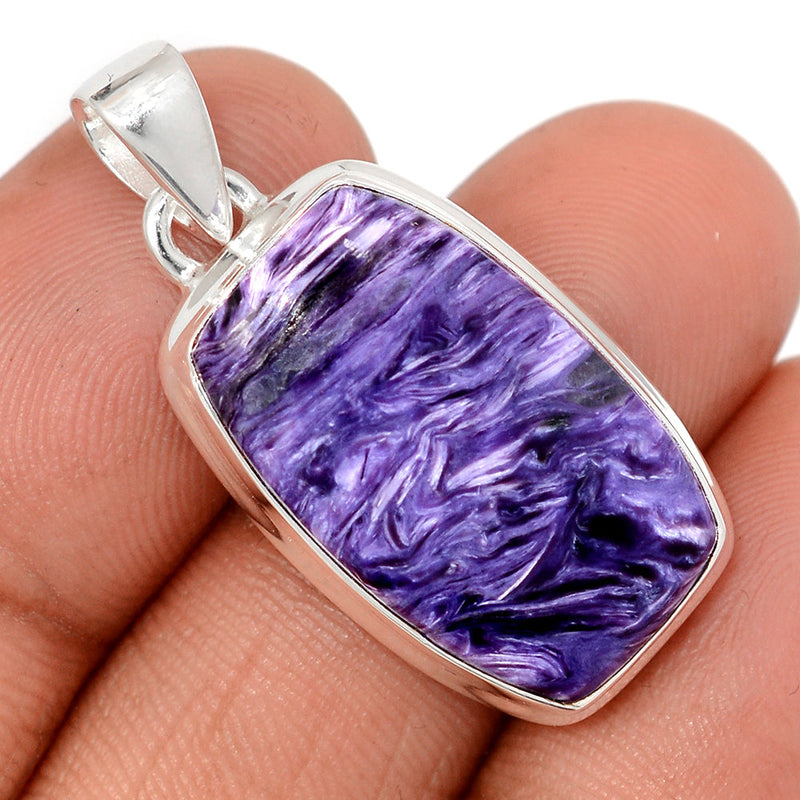 1.3" Charoite Pendants - CROP2346