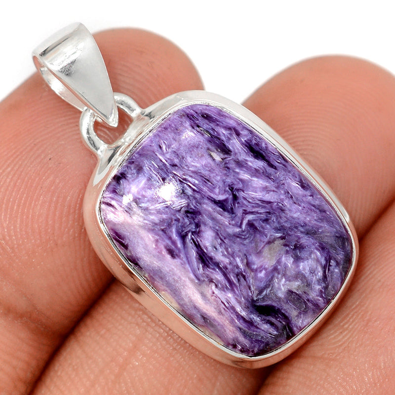 1.2" Charoite Pendants - CROP2349