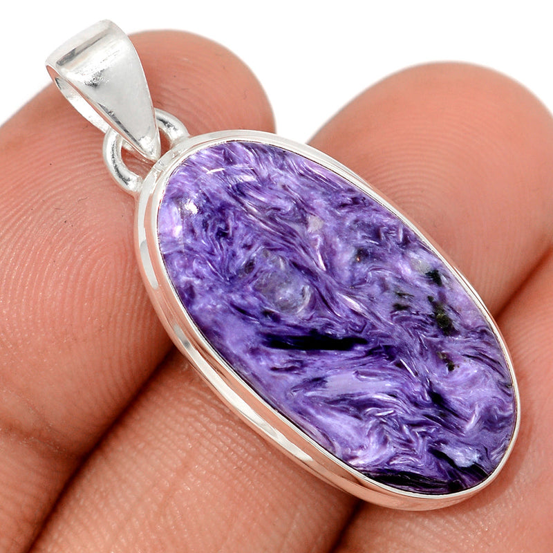 1.5" Charoite Pendants - CROP2350
