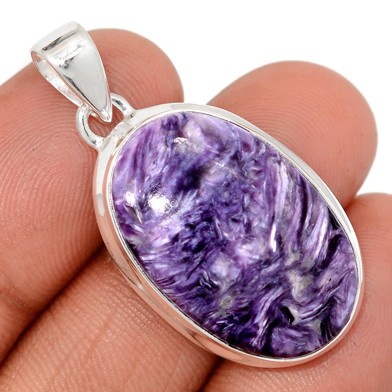 1.5" Charoite Pendants - CROP2352