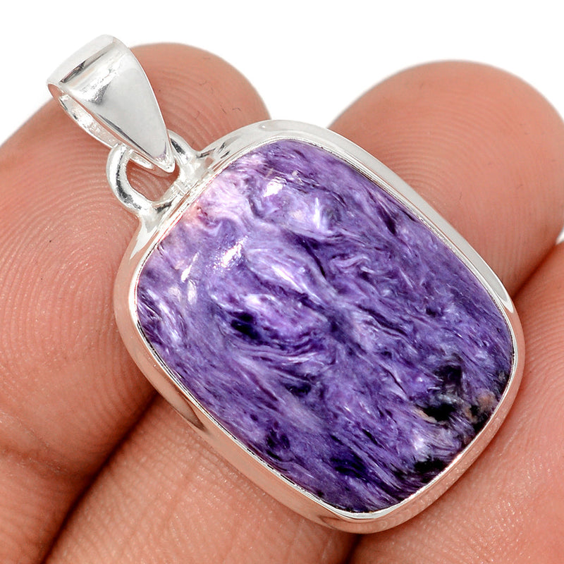 1.3" Charoite Pendants - CROP2353