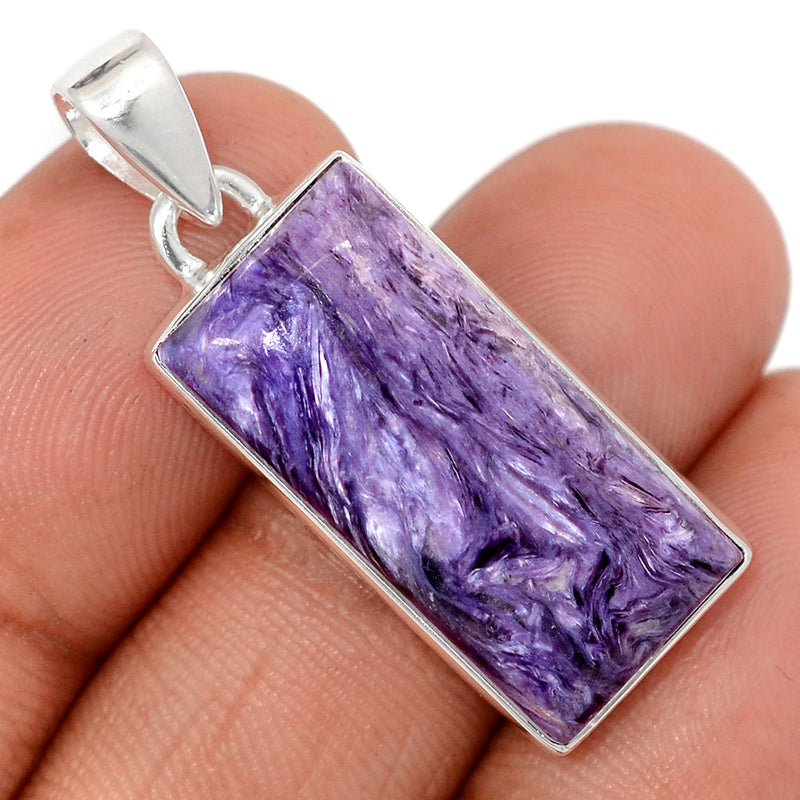 1.5" Charoite Pendants - CROP2354
