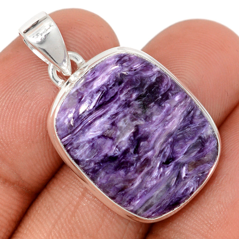 1.3" Charoite Pendants - CROP2355