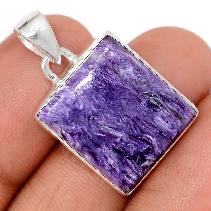 1.2" Charoite Pendants - CROP2356