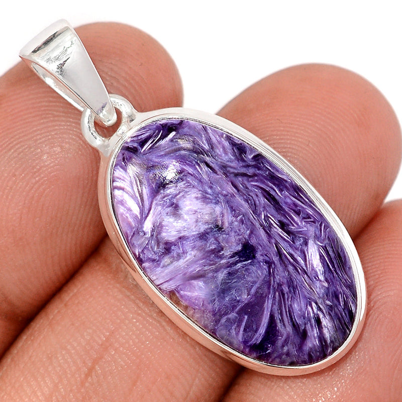 1.5" Charoite Pendants - CROP23