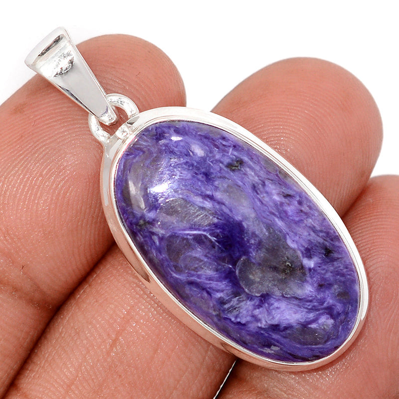1.6" Charoite Pendants - CROP4