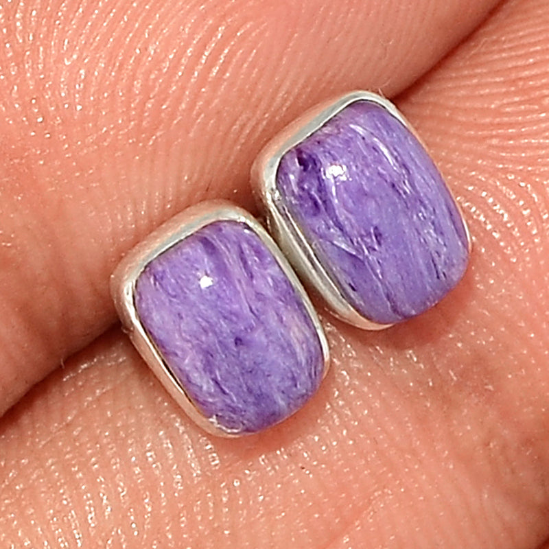 Charoite Studs - CROS217