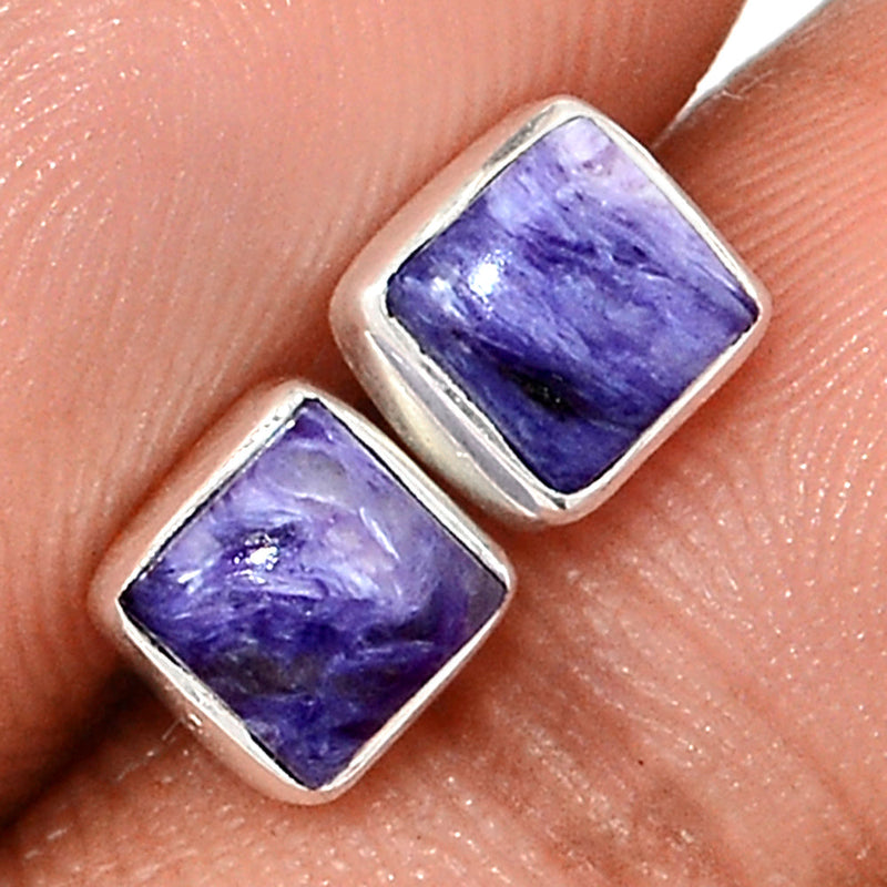 Charoite Studs - CROS276