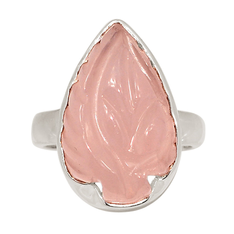 Carving Rose Quartz Ring - CRQR108