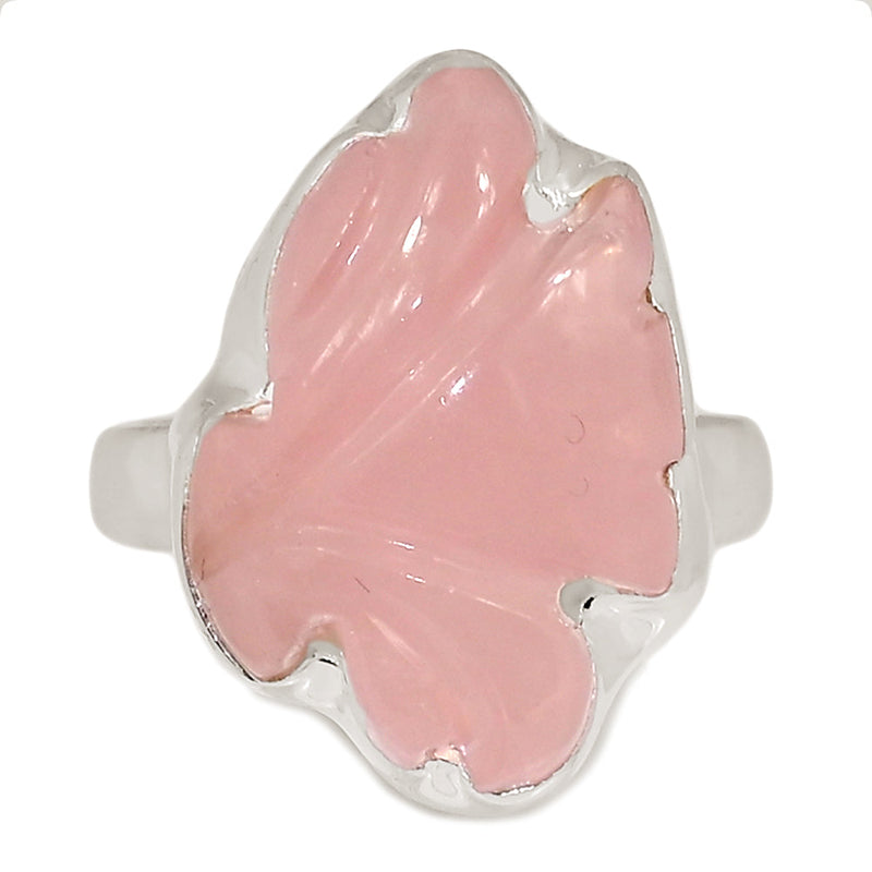 Carving Rose Quartz Ring - CRQR41