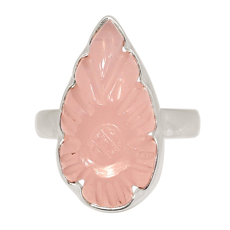 Carving Rose Quartz Ring - CRQR88