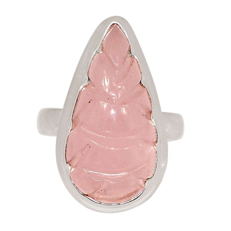 Carving Rose Quartz Ring - CRQR99
