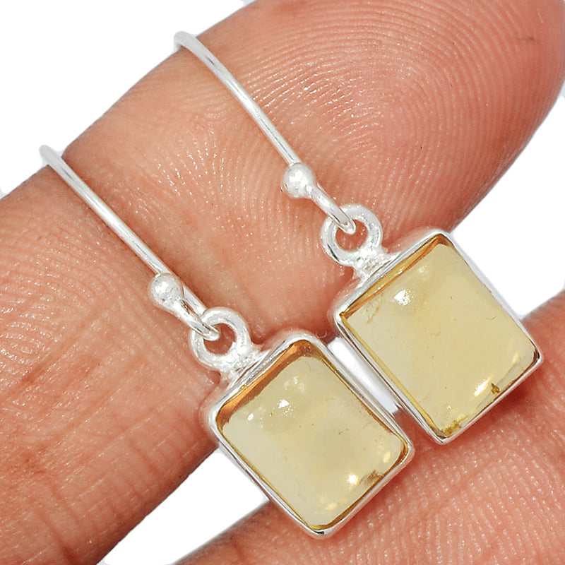 1.1" Citrine Cabochon Earrings - CTCE128