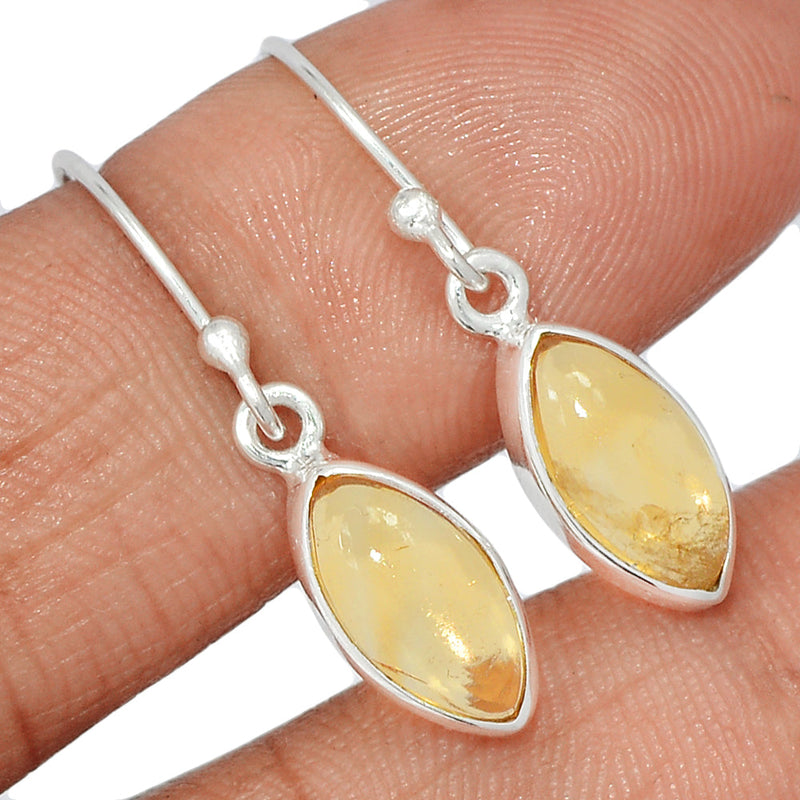 1.2" Citrine Cabochon Earrings - CTCE133
