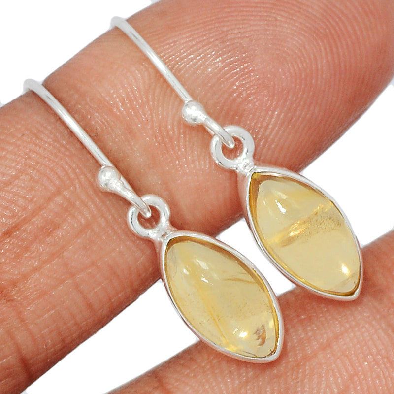 1.2" Citrine Cabochon Earrings - CTCE135
