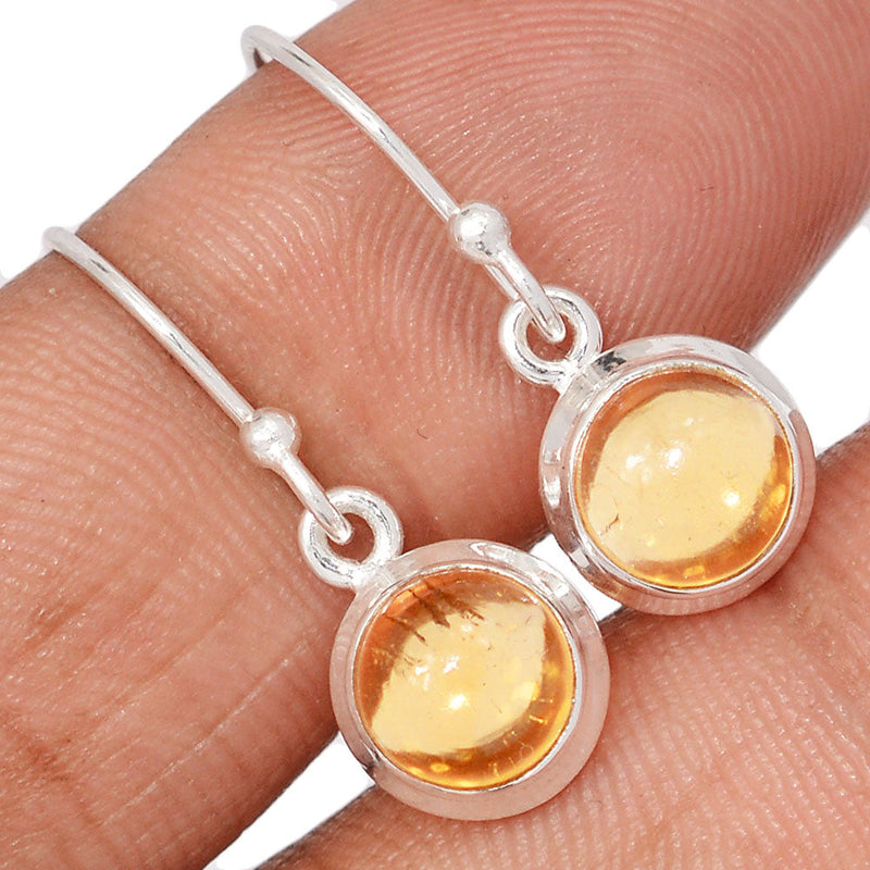 1" Citrine Cabochon Earrings - CTCE156