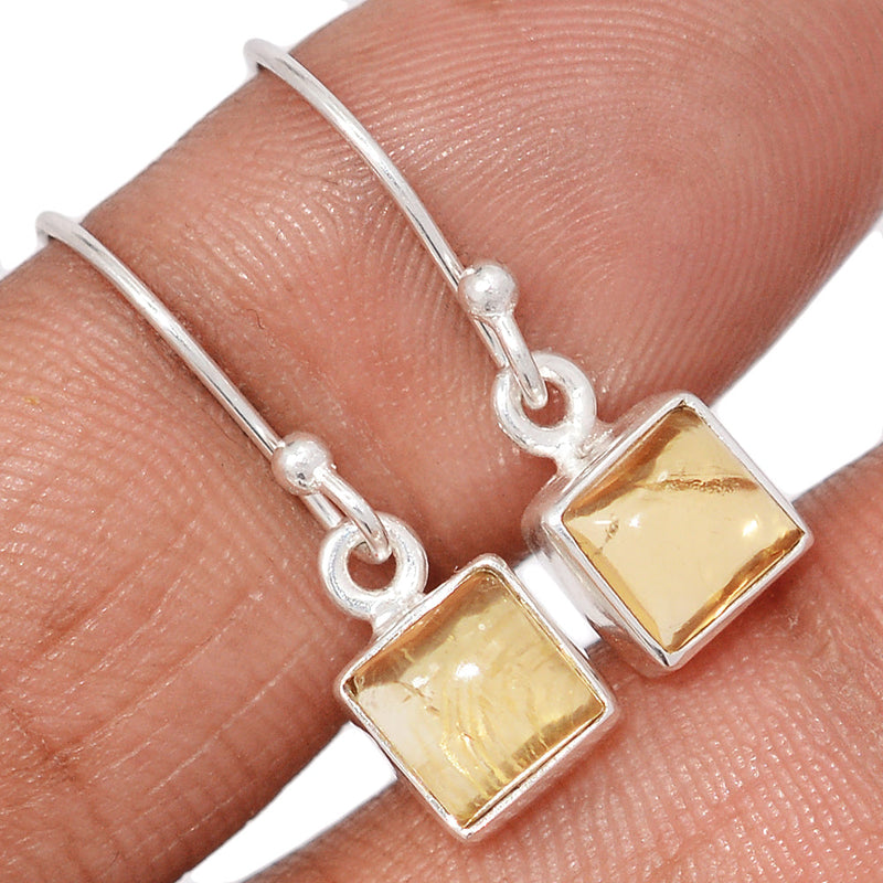 1" Citrine Cabochon Earrings - CTCE171