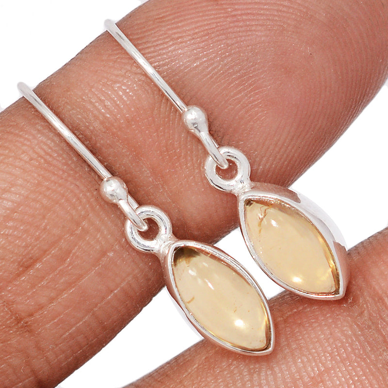 1.1" Citrine Cabochon Earrings - CTCE180