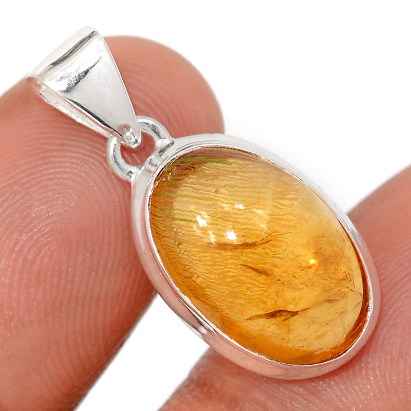 1.1" Citrine Cabochon Pendants - CTCP889