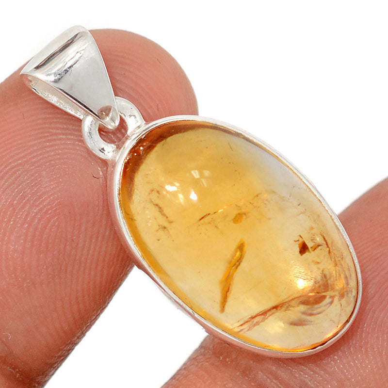 1.2" Citrine Cabochon Pendants - CTCP890