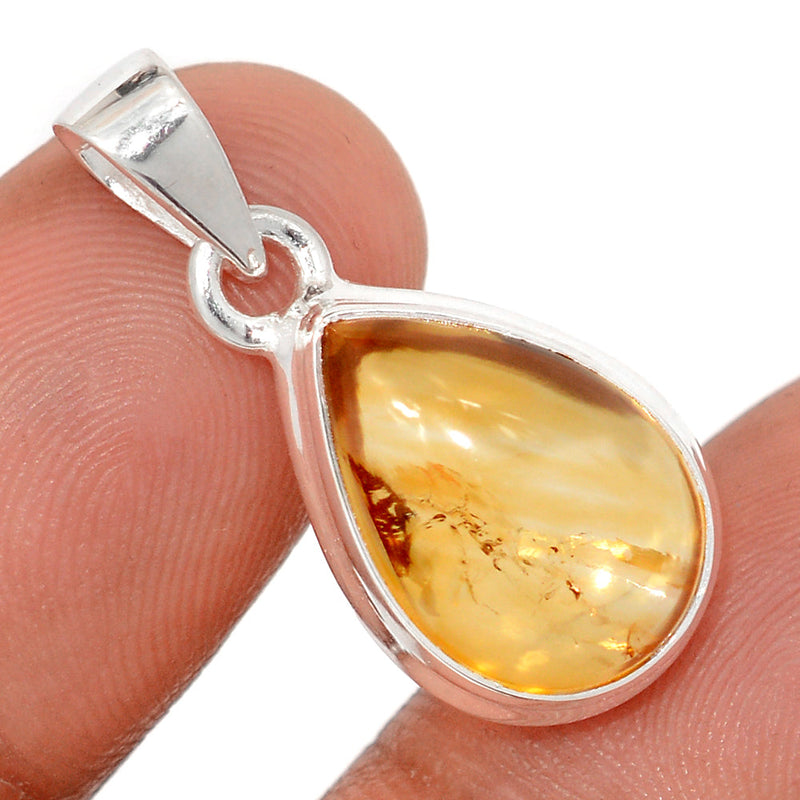 1.1" Citrine Cabochon Pendants - CTCP894