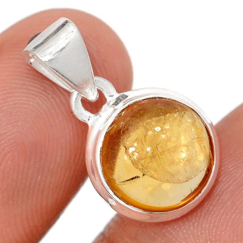 0.8" Citrine Cabochon Pendants - CTCP901