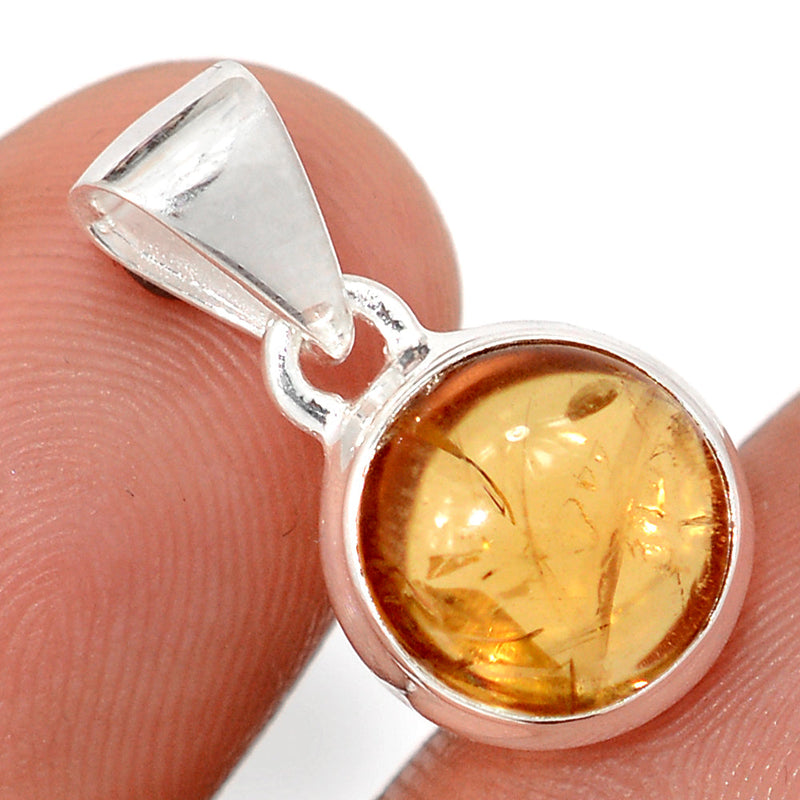 0.8" Citrine Cabochon Pendants - CTCP902