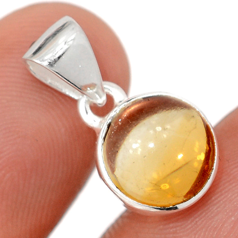 0.7" Citrine Cabochon Pendants - CTCP903