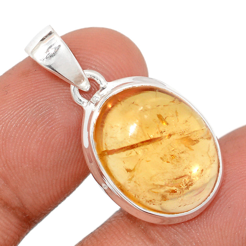 1.2" Citrine Cabochon Pendants - CTCP904