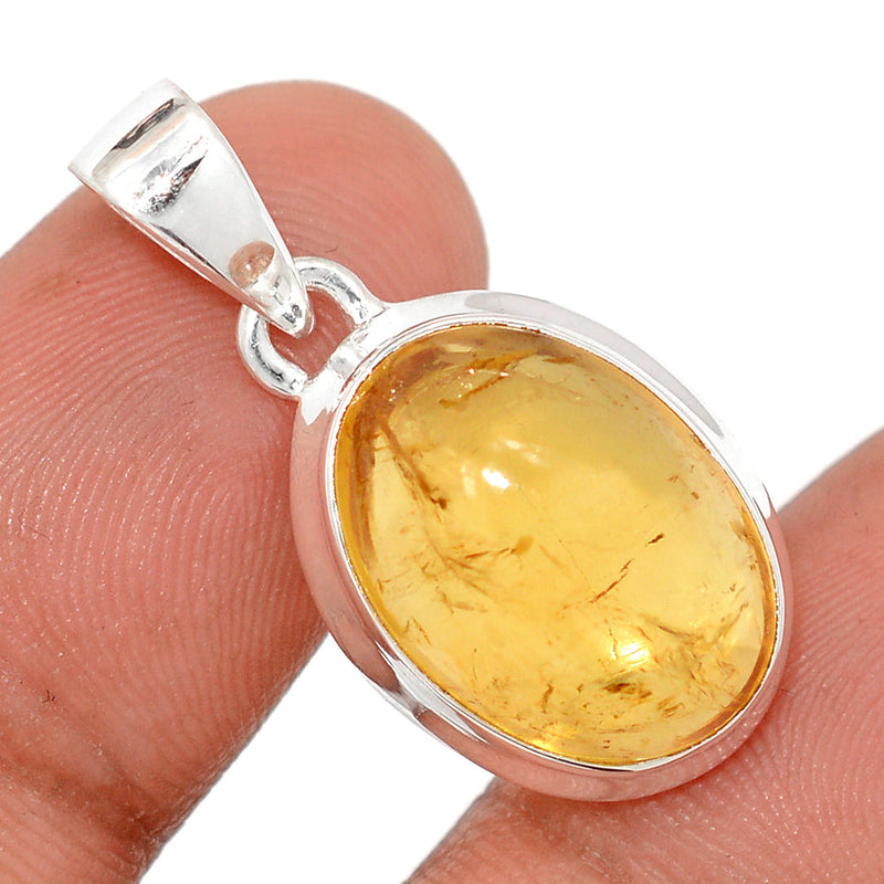 1.2" Citrine Cabochon Pendants - CTCP905