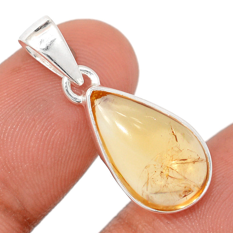 1.2" Citrine Cabochon Pendants - CTCP907