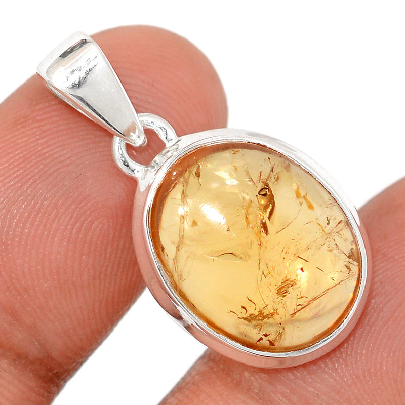 1.2" Citrine Cabochon Pendants - CTCP908